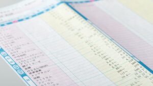 健康診断の検査結果票